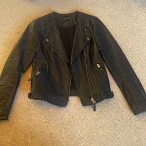 Top shop black leather jacket